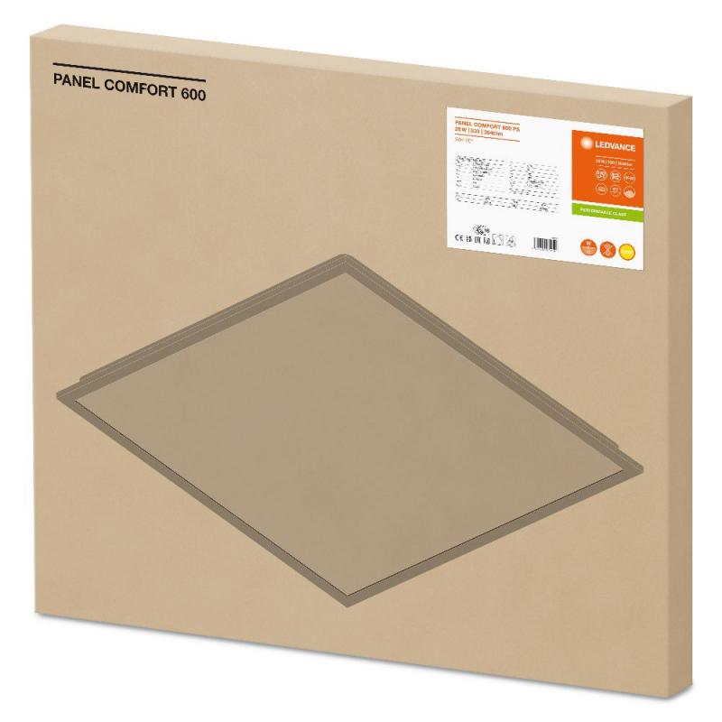 LEDVANCE LED Panel Comfort 600mm 28W 3000K warmweißes Licht